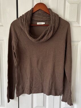 Ricki’s Brown Cowl Neck Sweater Size Large